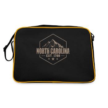 Caroline du Nord Est.1789 États-Unis Amérique - Sac Retro - noir/or - Dos