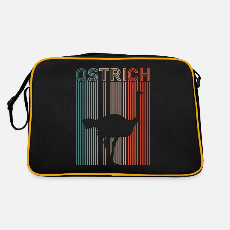 Strauß - Retro Tasche - Schwarz/Gold