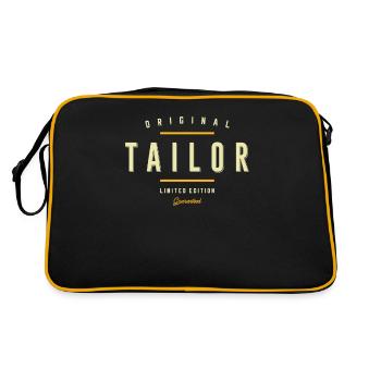 Tailor Funny Job Title Profession - Retro Bag - black/gold - Back