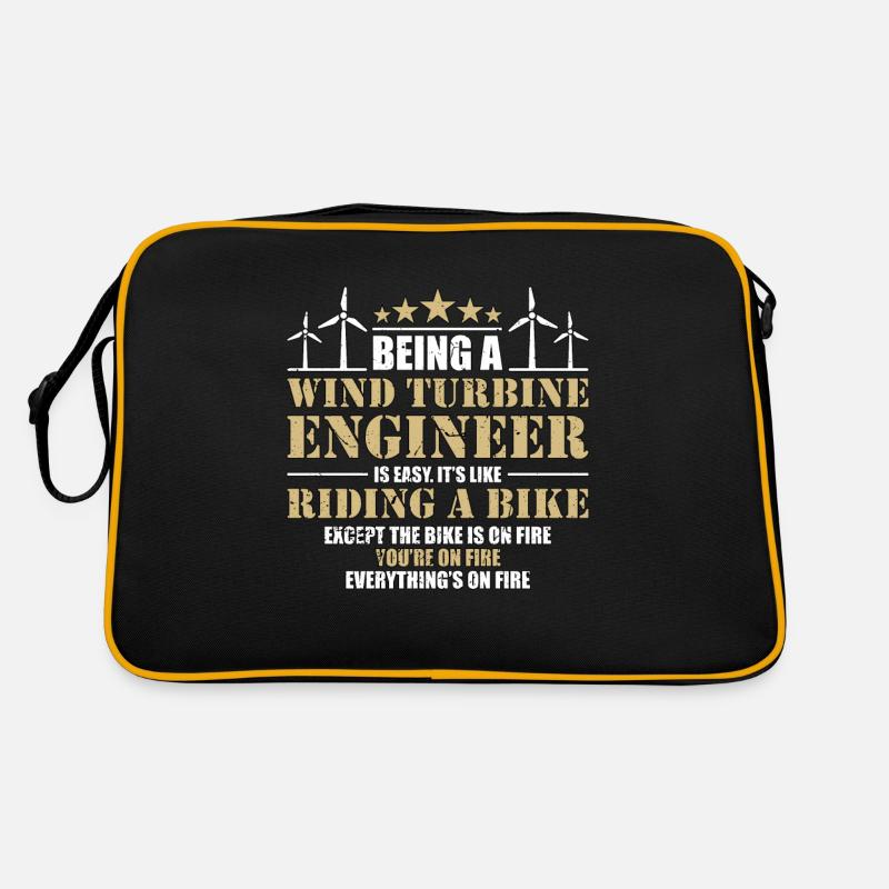Wind Turbine Tech Being A Wind Turbine Technician Retro Tasche