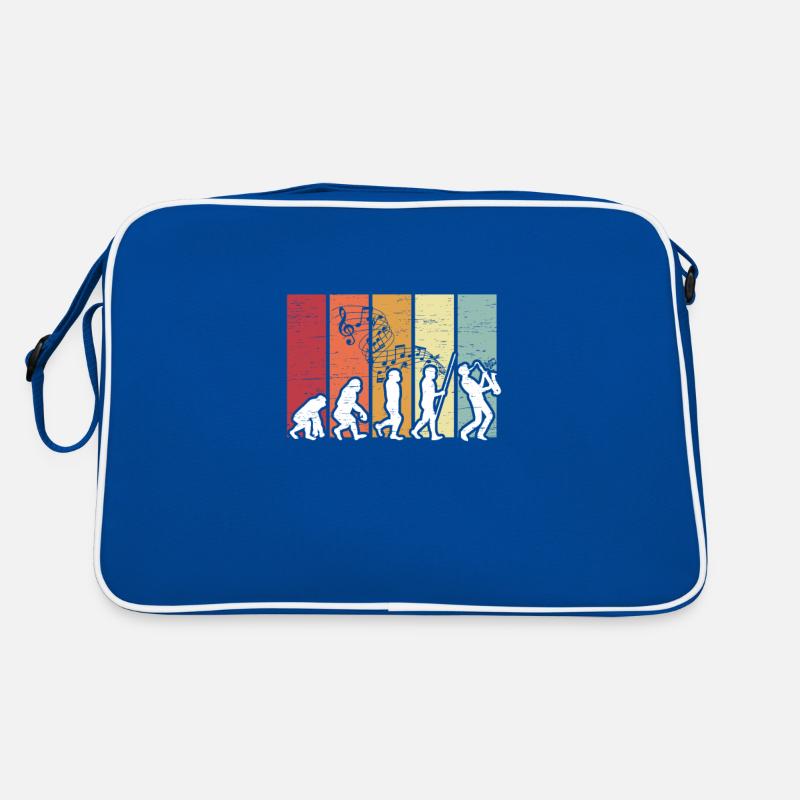 Human Evolution Saxophone Jazz Musician Retro Bag