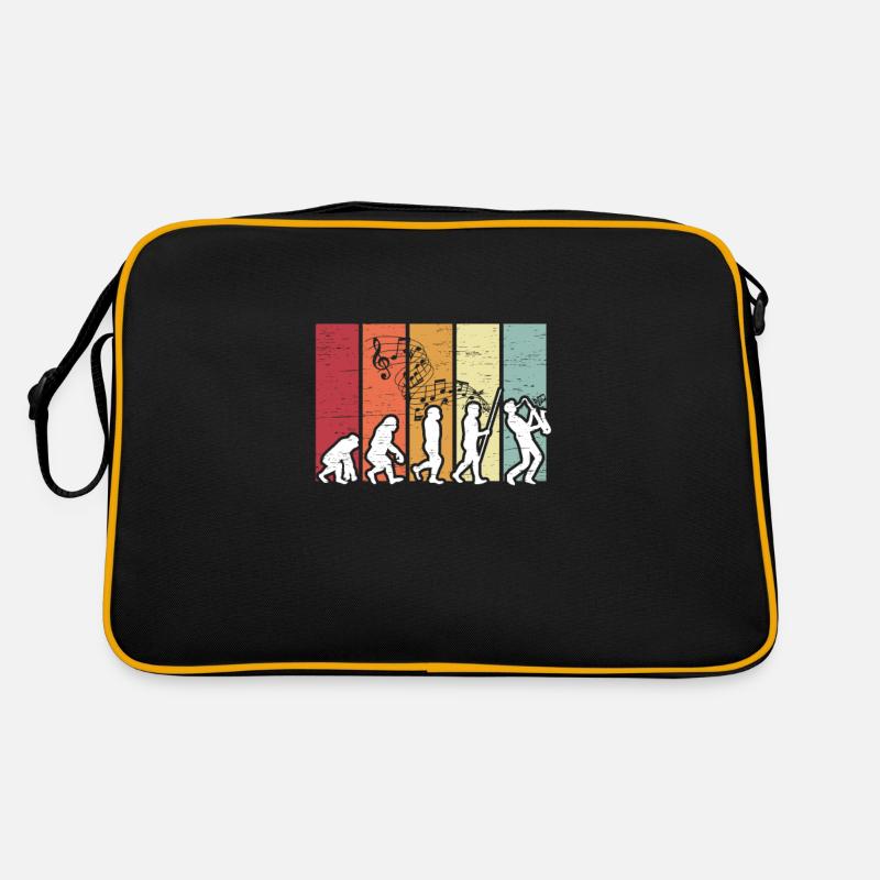 Human Evolution Saxophone Musicien de Jazz Sac Retro