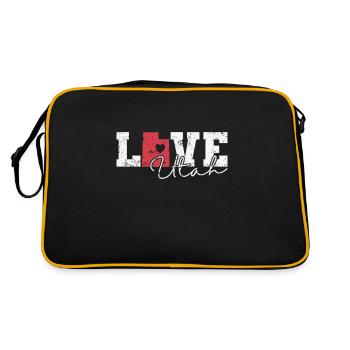 Utah Love États-Unis Amérique État - Sac Retro - noir/or - Dos