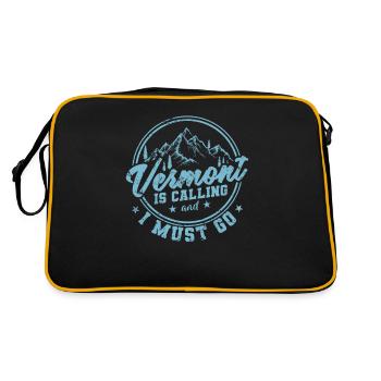 Le Vermont m’appelle et je dois aller aux États-Unis - Sac Retro - noir/or - Dos