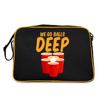 We Go Balls Deep 4 - Retro Tasche - Schwarz/Gold - Hinten