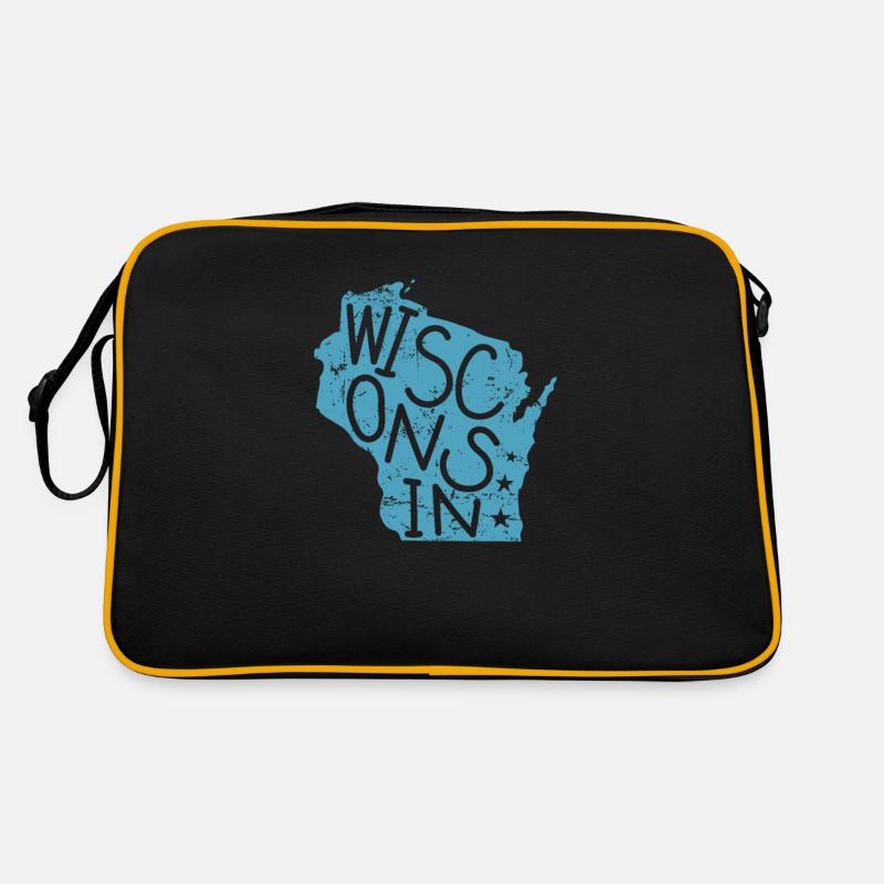 Wisconsin États-Unis Amérique État Sac Retro