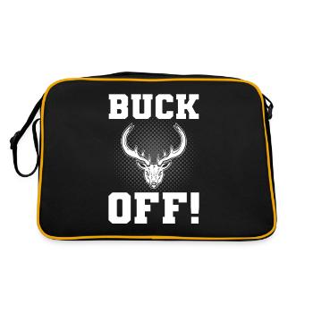 Buck Off! Buck Hunting - Retro Bag - black/gold - Back