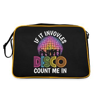 Disco Fever Lifes Groovy Vintage Retro Party Club - Retro Bag - black/gold - Back