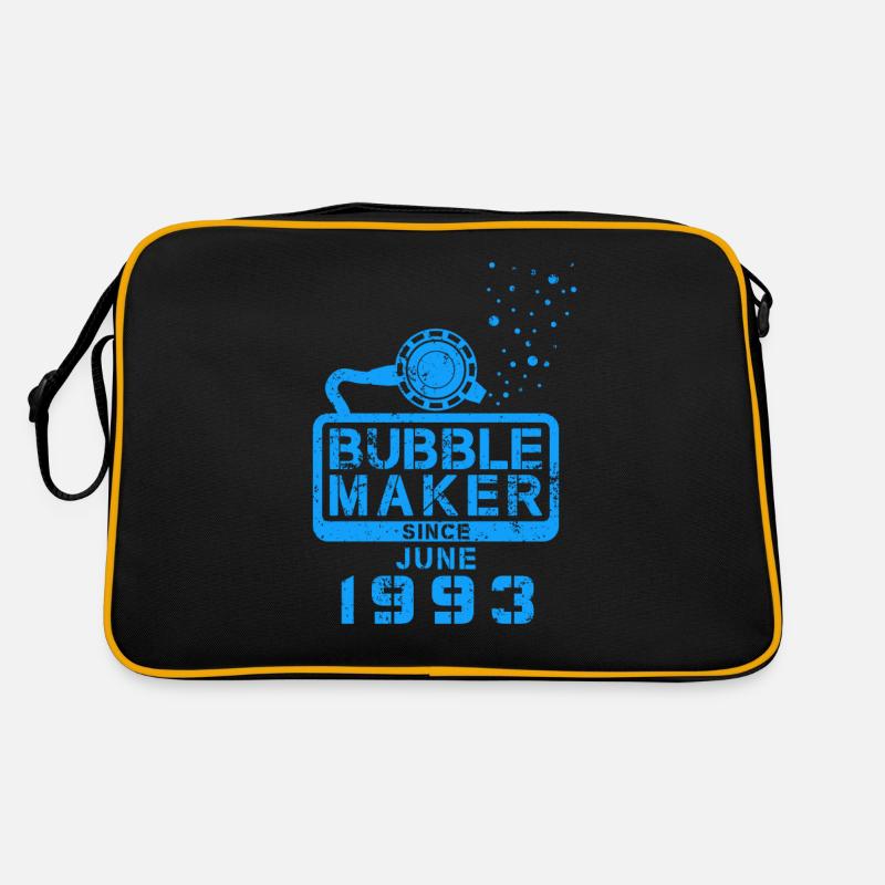 Taucher Geburtstag Bubblemaker seit Juni 1993 Retro Tasche