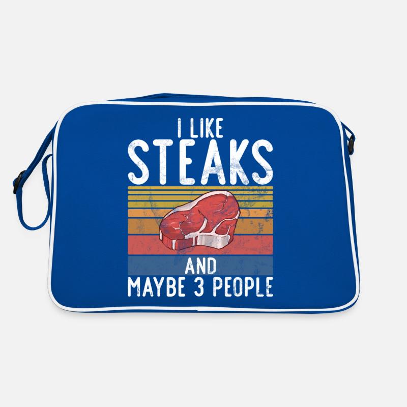 Steak Lover Steak Geschenk Retro Tasche