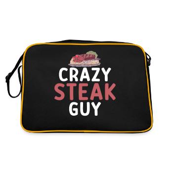 Steak Lover Steak Cadeau - Sac Retro - noir/or - Dos