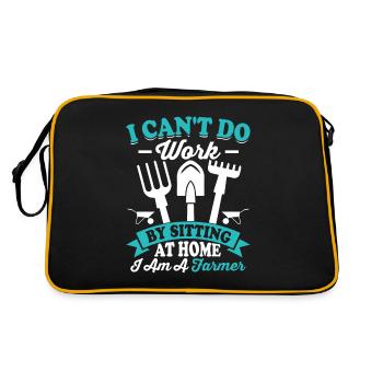 Farmer Tractor Farming Quota for Farmers - Retro Bag - black/gold - Back