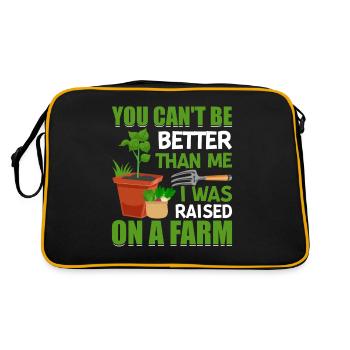 Farmer Tractor Farming Quota for Farmers - Retro Bag - black/gold - Back
