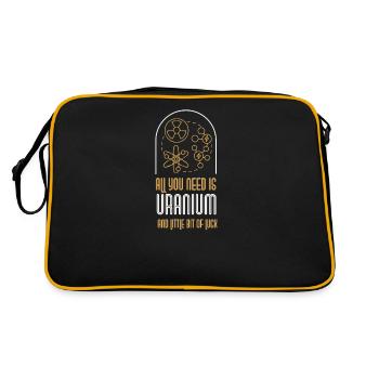 Nuclear power plant Nuclear energy Renewable energy - Retro Bag - black/gold - Back