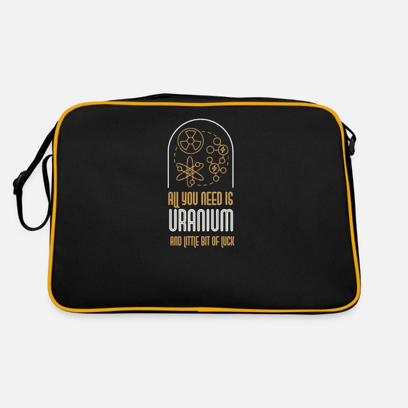 Atomkraftwerk Nuklear Energie Erneuerbare Energie Retro Tasche
