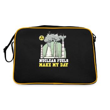 Nuclear power plant Nuclear energy Renewable energy - Retro Bag - black/gold - Back