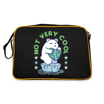 Global Warming Not Very Cool Environment Science - Retro Bag - black/gold - Back