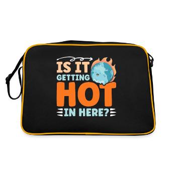 Le réchauffement climatique est-il chaud ici Activisme - Sac Retro - noir/or - Dos