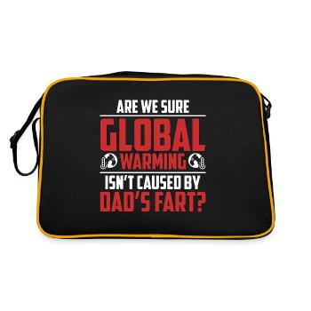 Réchauffement climatique sommes-nous sûrs du changement climatique mondial - Sac Retro - noir/or - Dos
