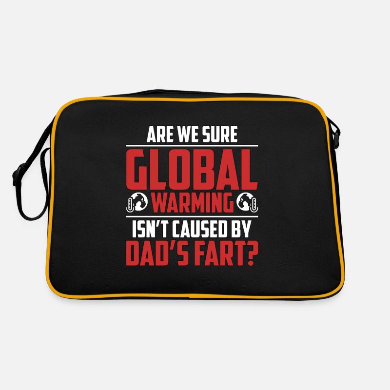Global Warming Are We Sure Global Climate Change Retro Tasche