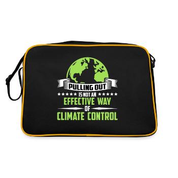 Le retrait du réchauffement climatique n’est pas écologiste - Sac Retro - noir/or - Dos