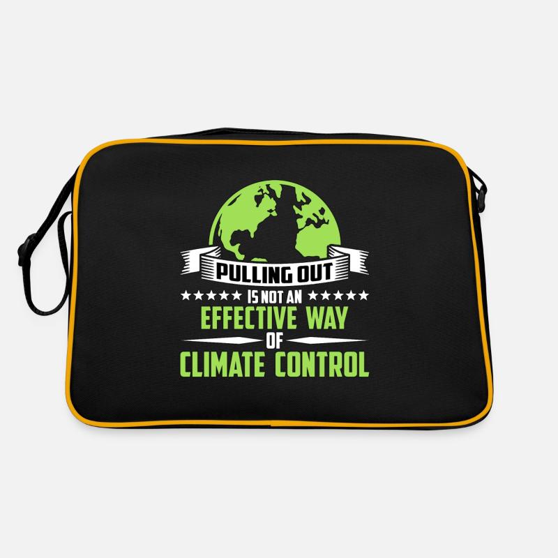 Global Warming Pulling Out Is Not Environmentalist Retro Tasche