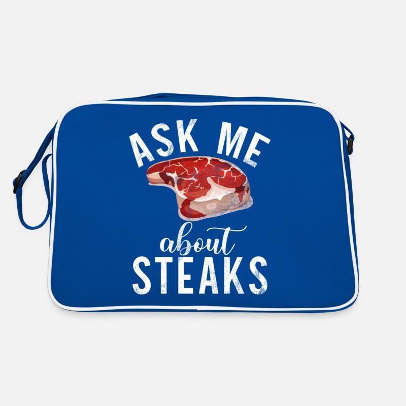 Steak Lover Steak Geschenk Retro Tasche
