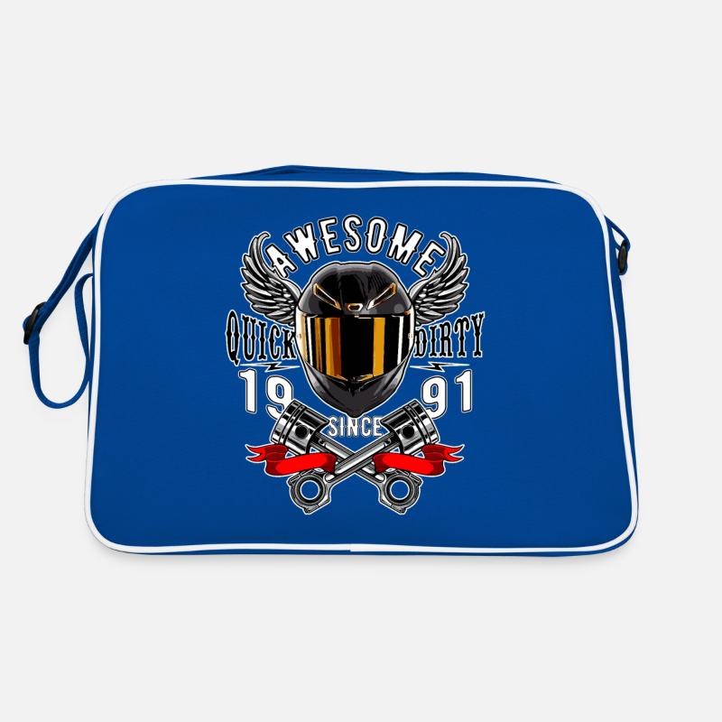 Awesome since 1991, Biker Geburtstag Retro Tasche