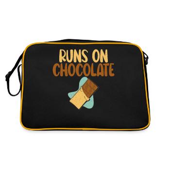 Cadeaux pour amateurs de chocolat - Sac Retro - noir/or - Dos