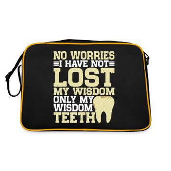 Je n’ai pas perdu ma sagesse seulement mes dents de sagesse - Sac Retro - noir/or - Dos