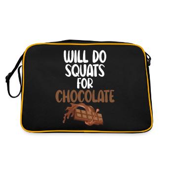 Cadeaux pour amateurs de chocolat - Sac Retro - noir/or - Dos