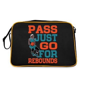 Pass, Just Go For Rebounds 3 - Retro Bag - black/gold - Back