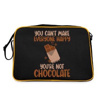 Cadeaux pour amateurs de chocolat - Sac Retro - noir/or - Dos