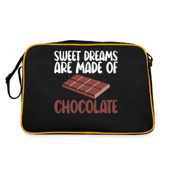 Cadeaux pour amateurs de chocolat - Sac Retro - noir/or - Dos