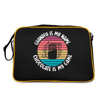 Cadeaux pour les amateurs de chocolat - Sac Retro - noir/or - Dos