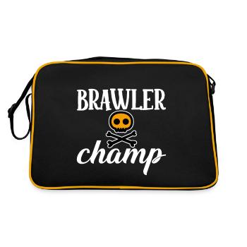 Brawler Champ 4 - Retro Tasche - Schwarz/Gold - Hinten