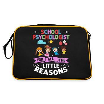 Psychologue scolaire Psychologie scolaire Psychologie - Sac Retro - noir/or - Dos