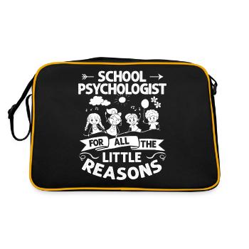 Psychologue scolaire Psychologie scolaire Psychologie - Sac Retro - noir/or - Dos