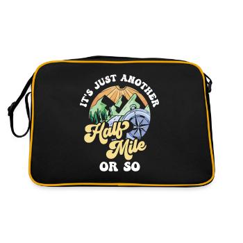 Es Ist Nur Eine Weitere Halbe Meile Oder So - Retro Tasche - Schwarz/Gold - Hinten
