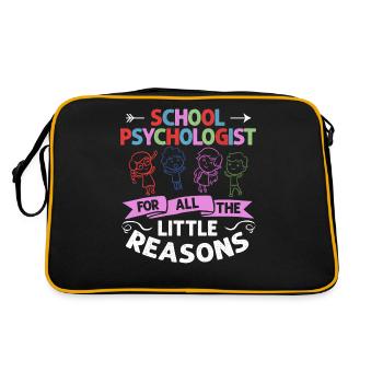 Psychologue scolaire Psychologie scolaire Psychologie - Sac Retro - noir/or - Dos