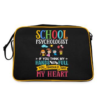 Psychologue scolaire Psychologie scolaire Psychologie - Sac Retro - noir/or - Dos