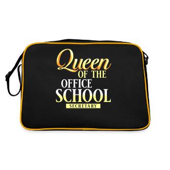 Secrétaire d’école Secrétariat de l’école Bureau du personnel - Sac Retro - noir/or - Dos