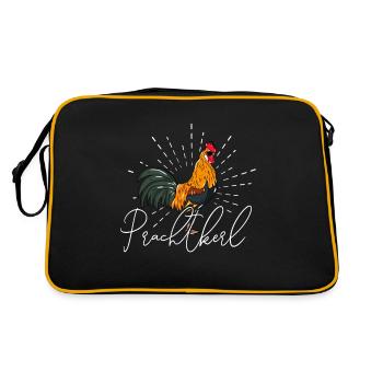 Chickens Gorgeous Guy Chicken Keeper Gift - Retro Bag - black/gold - Back