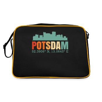 Potsdam Skyline - Retro Bag - black/gold - Back
