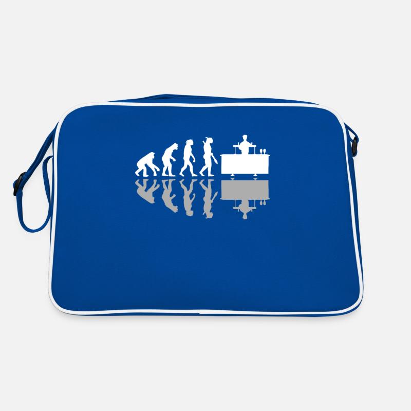 Human Evolution Funny Barkeeper Bartender Retro Tasche