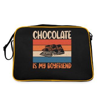 Cadeaux pour amateurs de chocolat - Sac Retro - noir/or - Dos