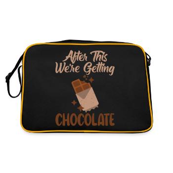 Cadeaux pour amateurs de chocolat - Sac Retro - noir/or - Dos