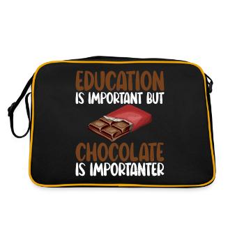 Cadeaux pour amateurs de chocolat - Sac Retro - noir/or - Dos