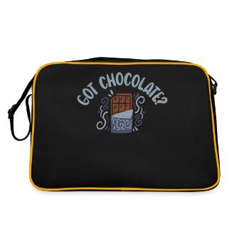 Cadeaux pour amateurs de chocolat - Sac Retro - noir/or - Dos