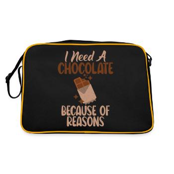 Cadeaux pour amateurs de chocolat - Sac Retro - noir/or - Dos